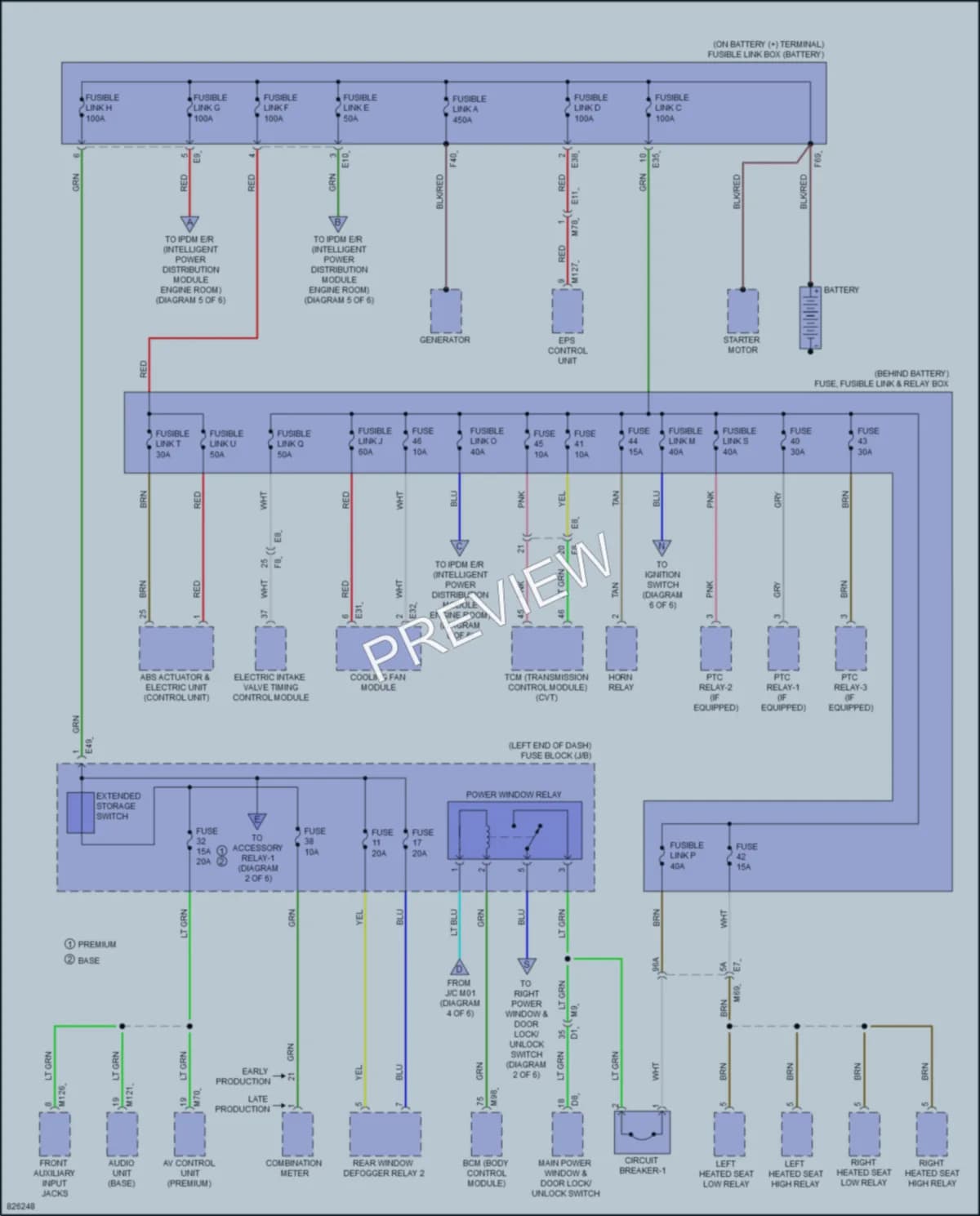 2023 Nissan Versa Power Distribution wiring diagram preview