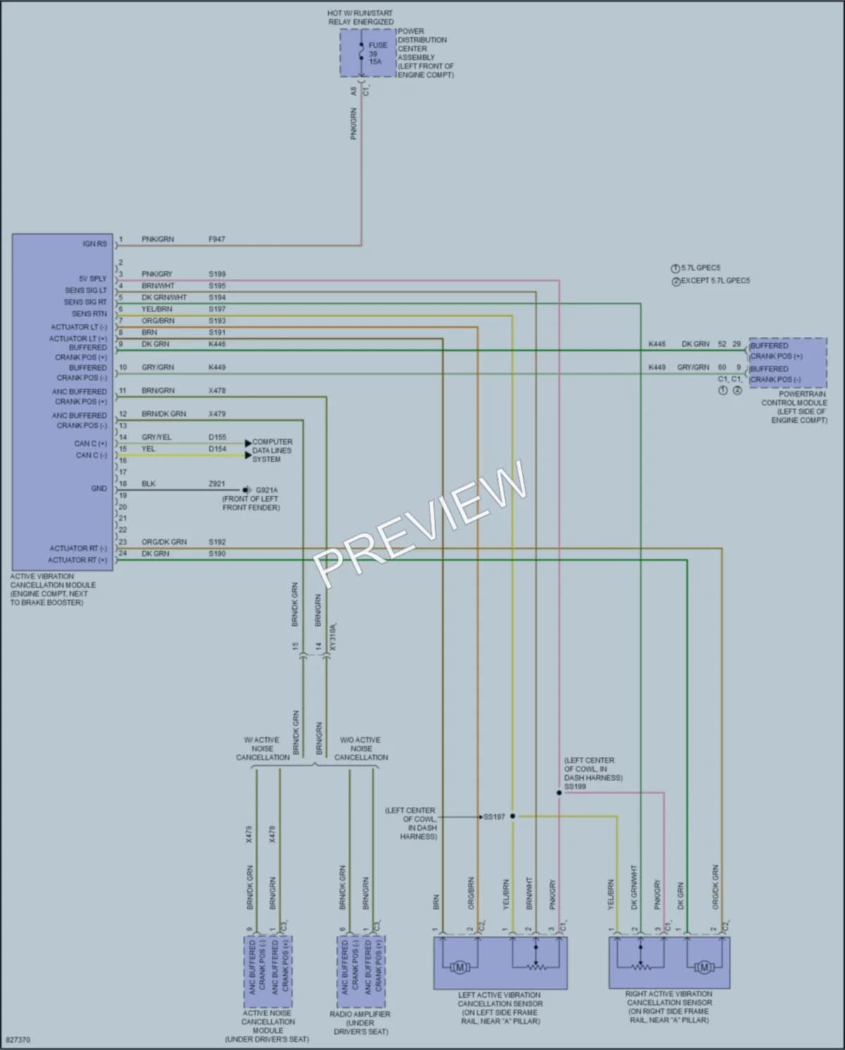 2023 Ram 1500 Electronic Suspension wiring diagram preview