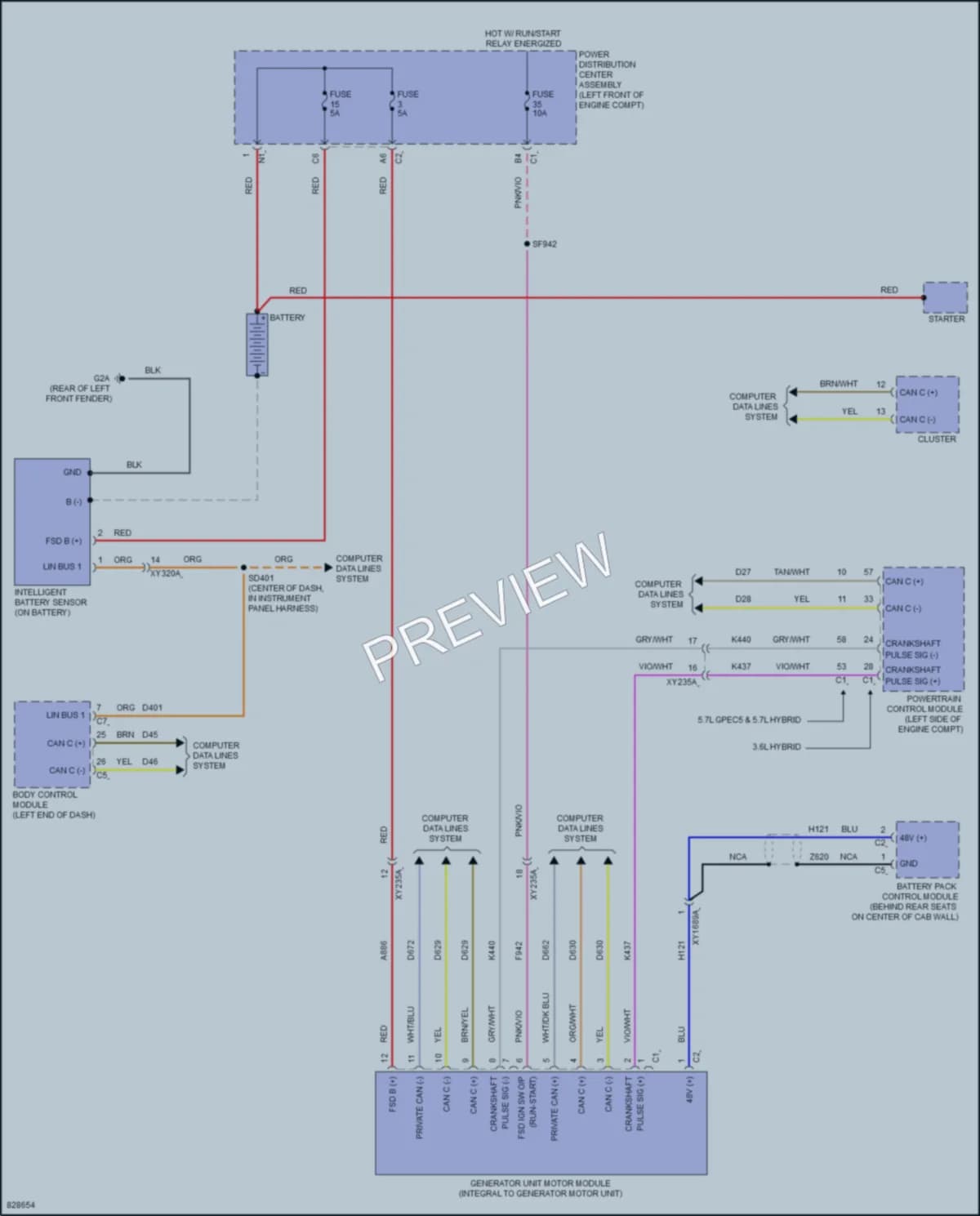 2023 Ram 1500 Starting Charging wiring diagram preview