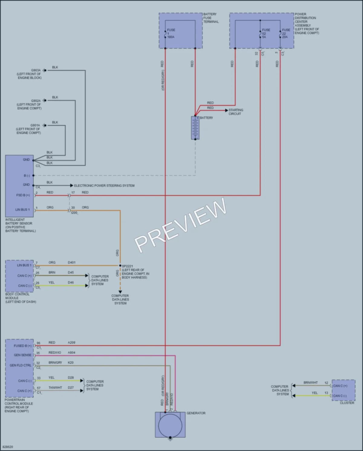 2023 Ram 1500Classic Starting Charging wiring diagram preview