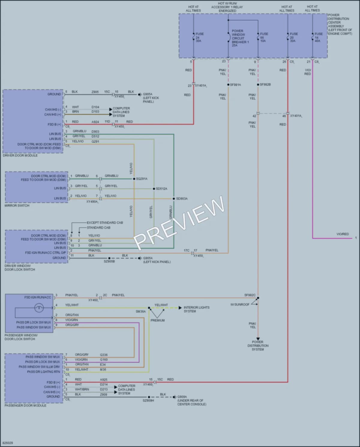 2023 Ram 2500 Anti Theft wiring diagram preview