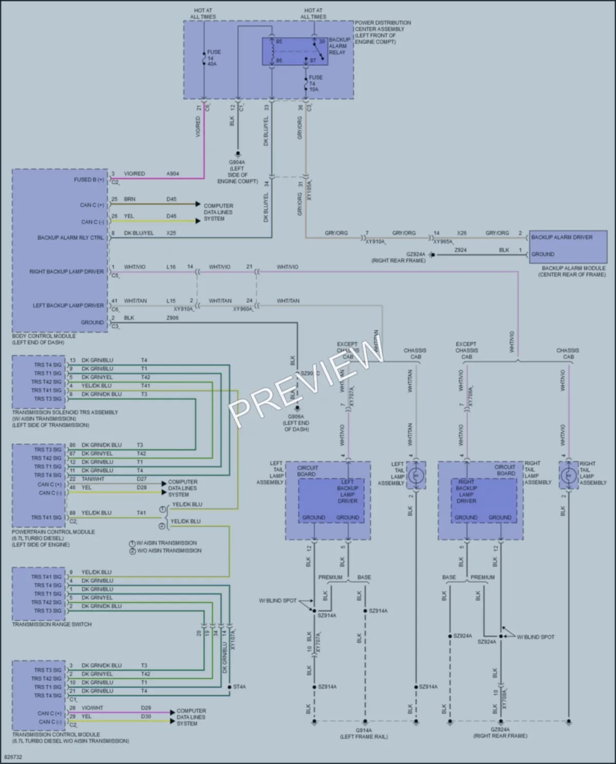 2023 Ram 3500 Exterior Lights wiring diagram preview