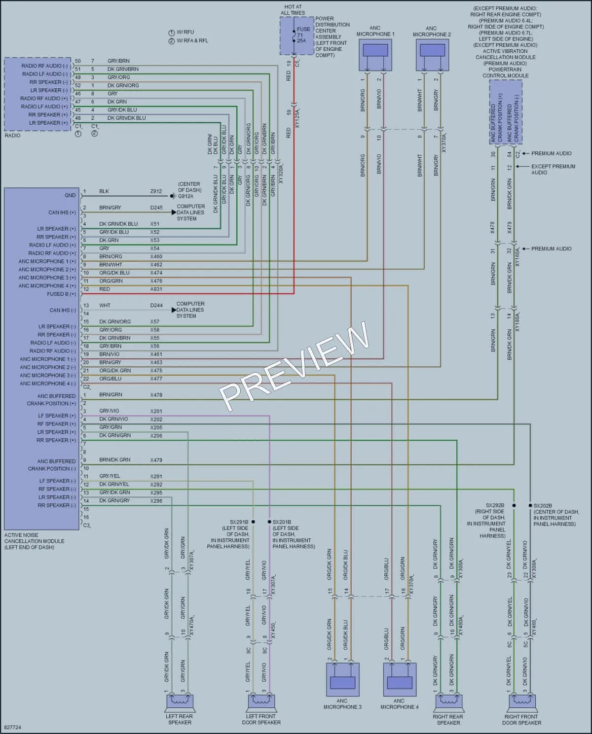 2023 Ram 3500 Radio wiring diagram preview