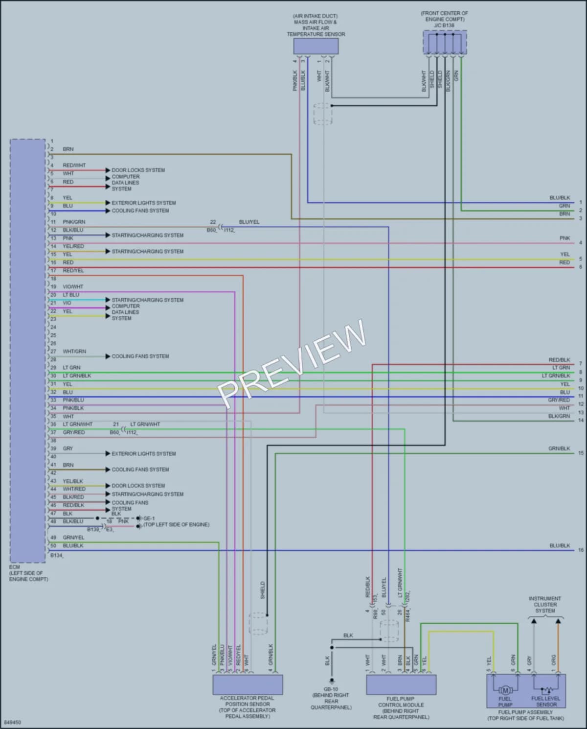 2023 Subaru Ascent Engine Performance wiring diagram preview