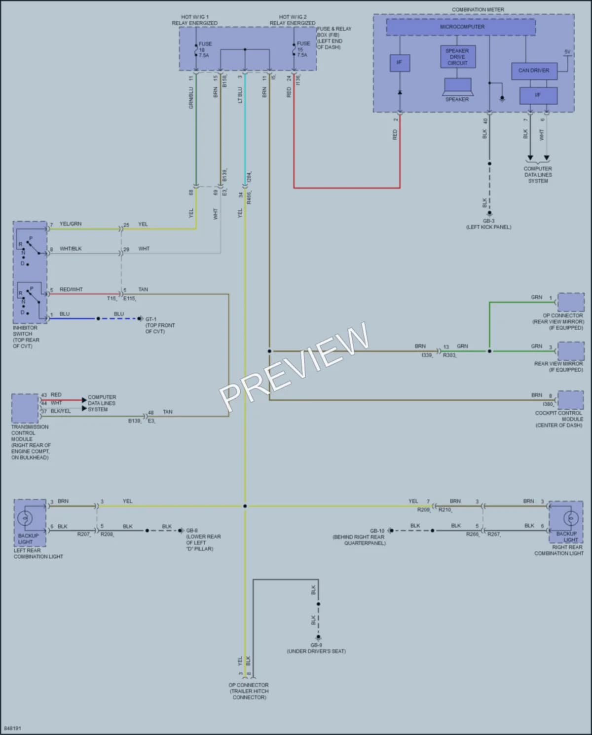 2023 Subaru Ascent Exterior Lights wiring diagram preview