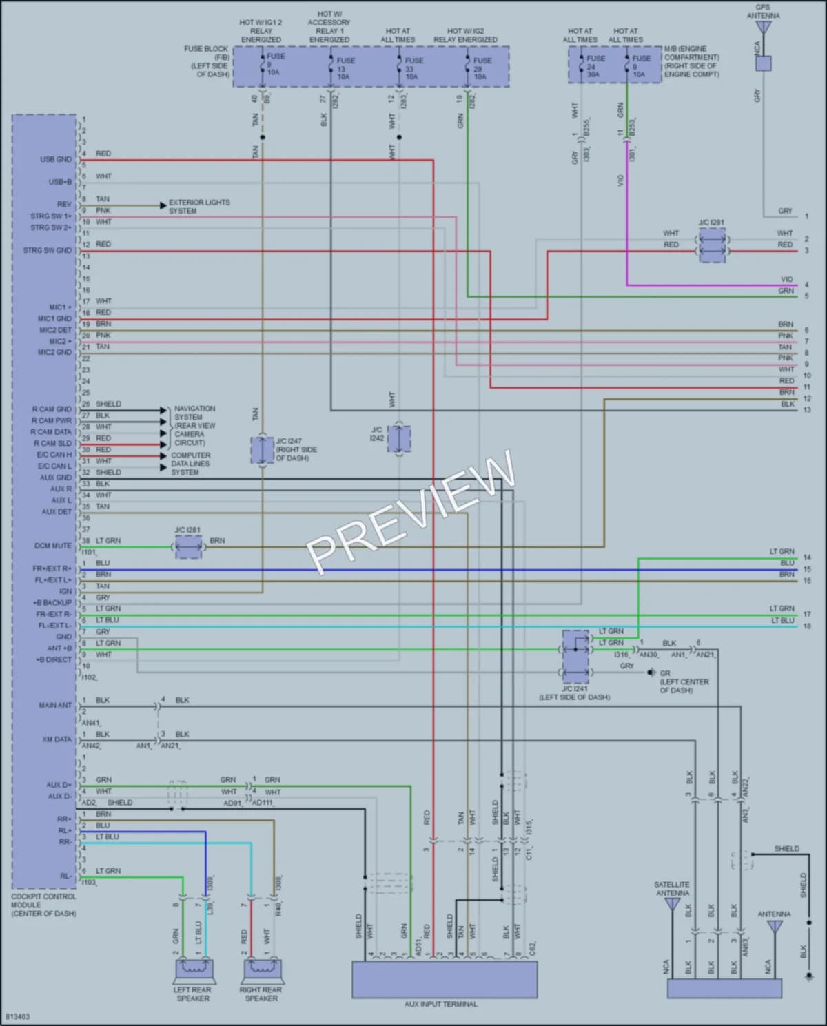 2023 Subaru BRZ Radio wiring diagram preview
