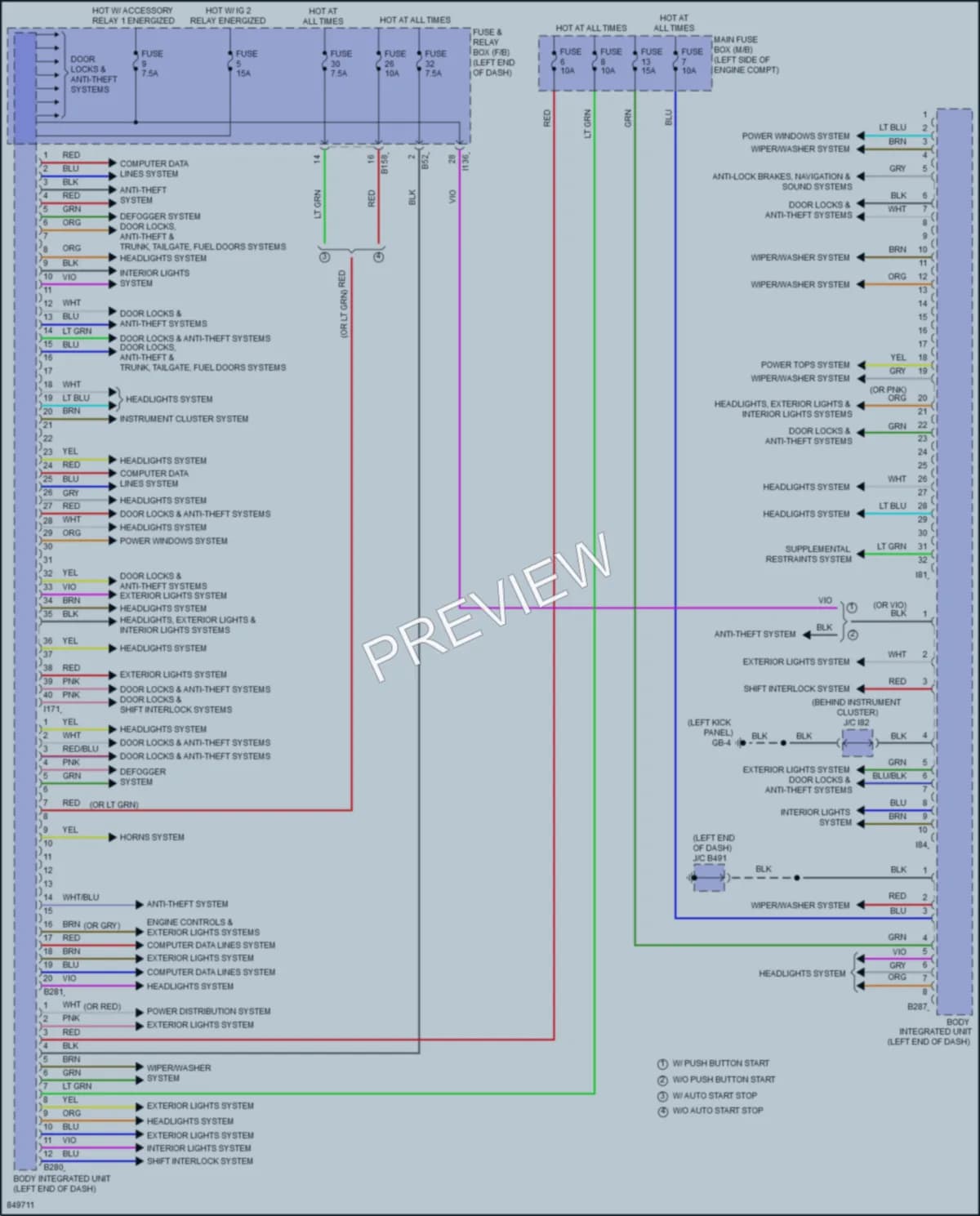 2023 Subaru Crosstrek Body Control Modules wiring diagram preview