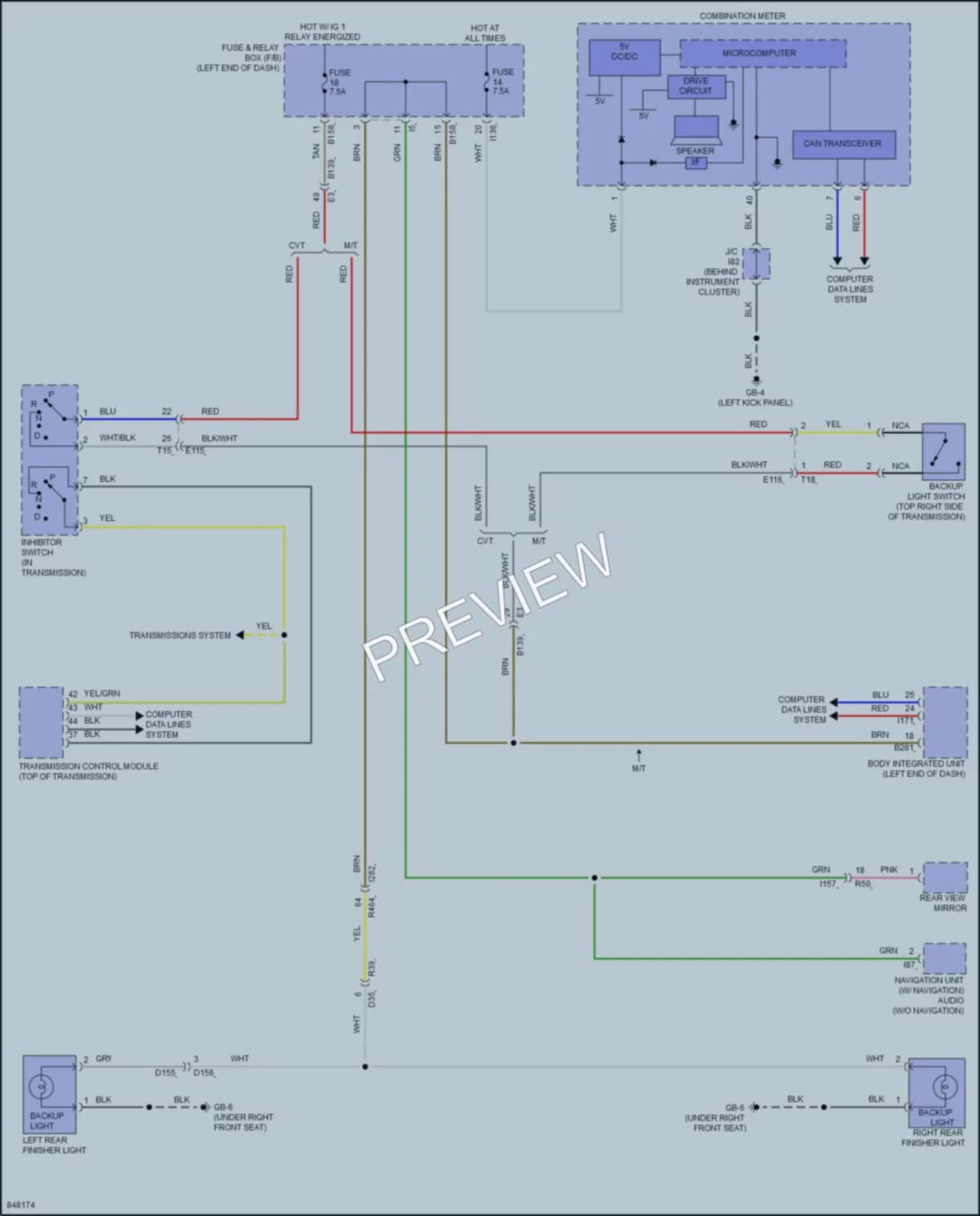2023 Subaru CrosstrekHybrid Exterior Lights wiring diagram preview