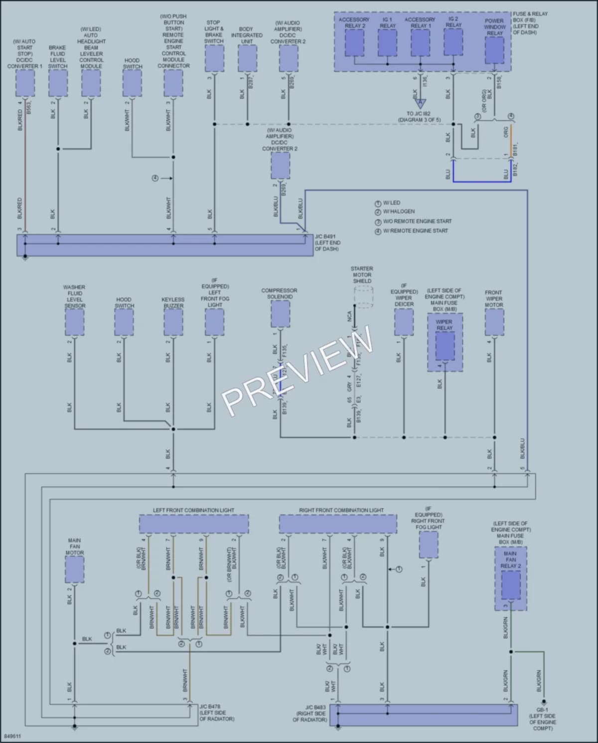 2023 Subaru CrosstrekHybrid Ground Distribution wiring diagram preview