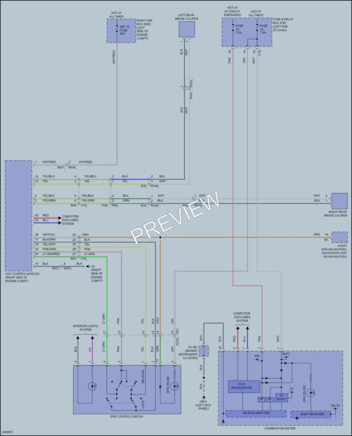 2023 Subaru CrosstrekHybrid Shift Interlock wiring diagram preview