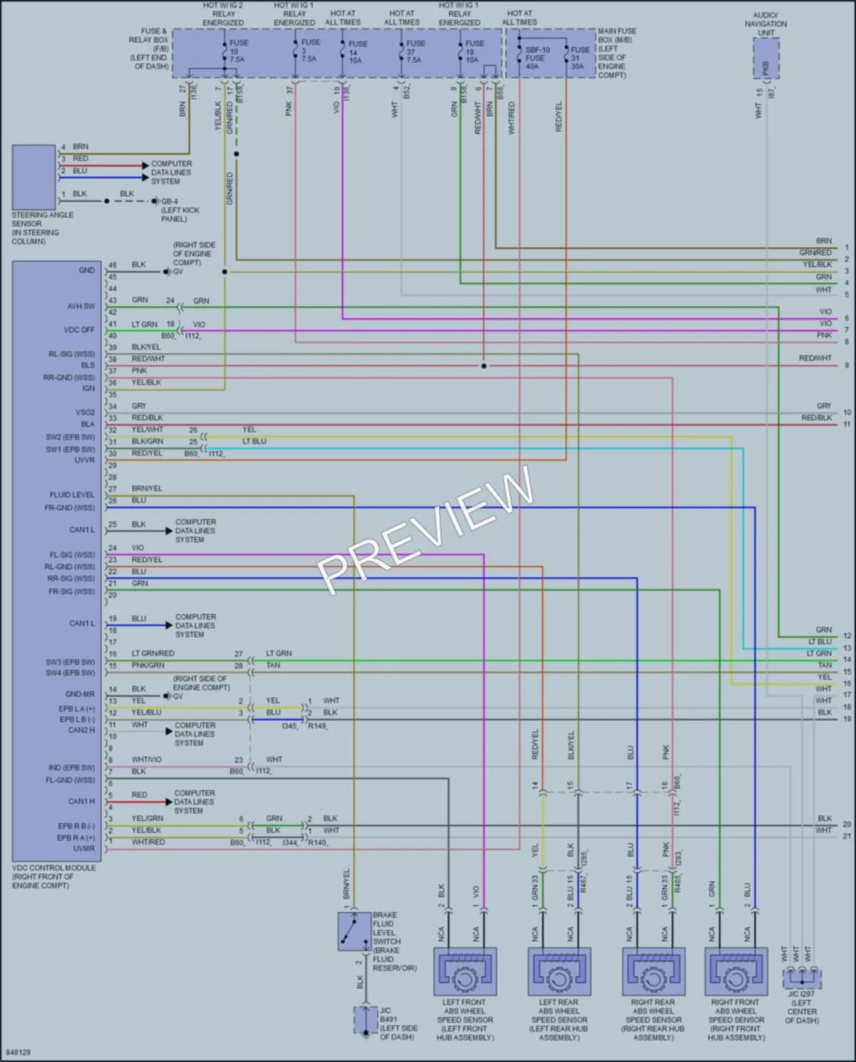 2023 Subaru Forester Anti Lock Brakes wiring diagram preview