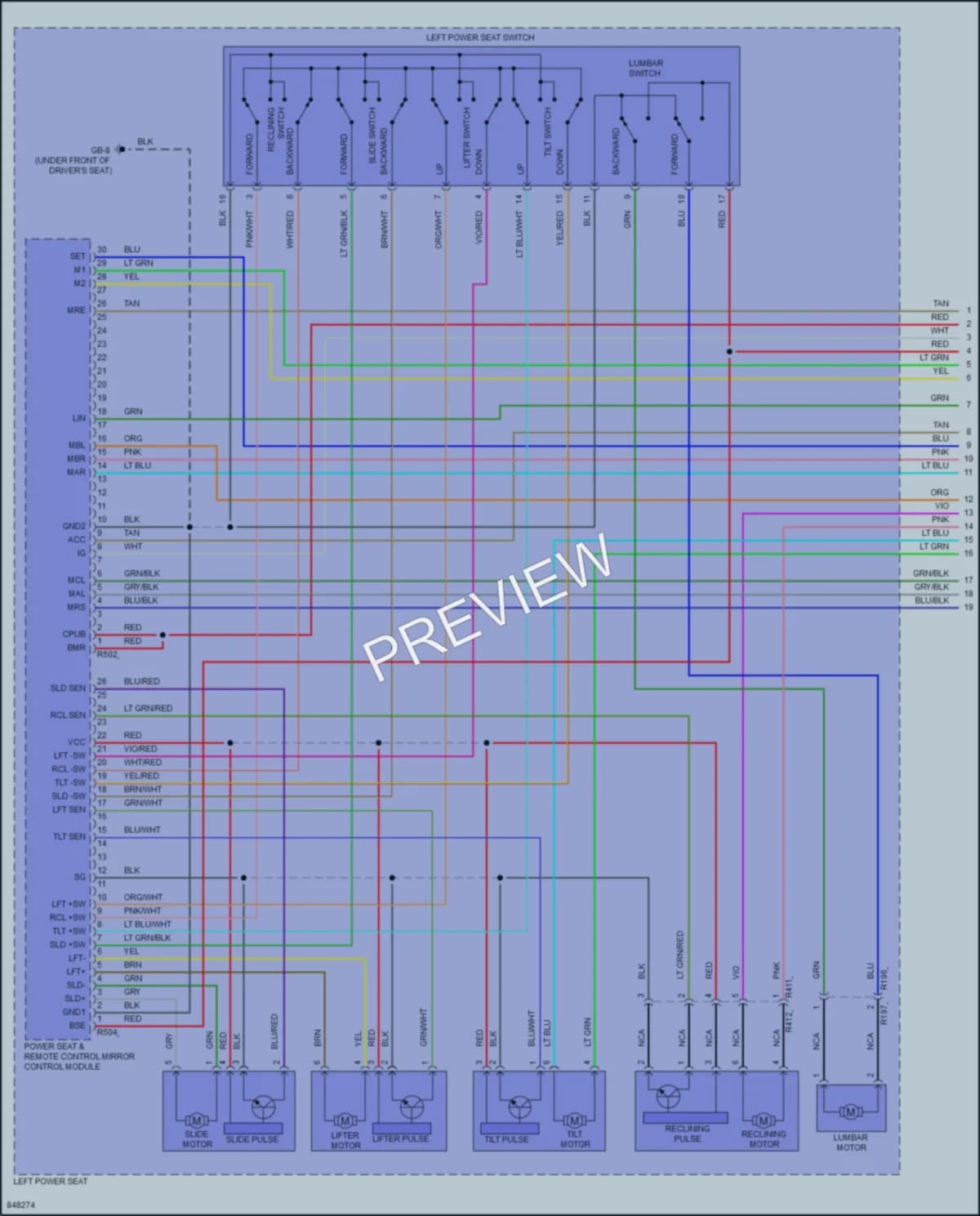 2023 Subaru Forester Memory Systems wiring diagram preview