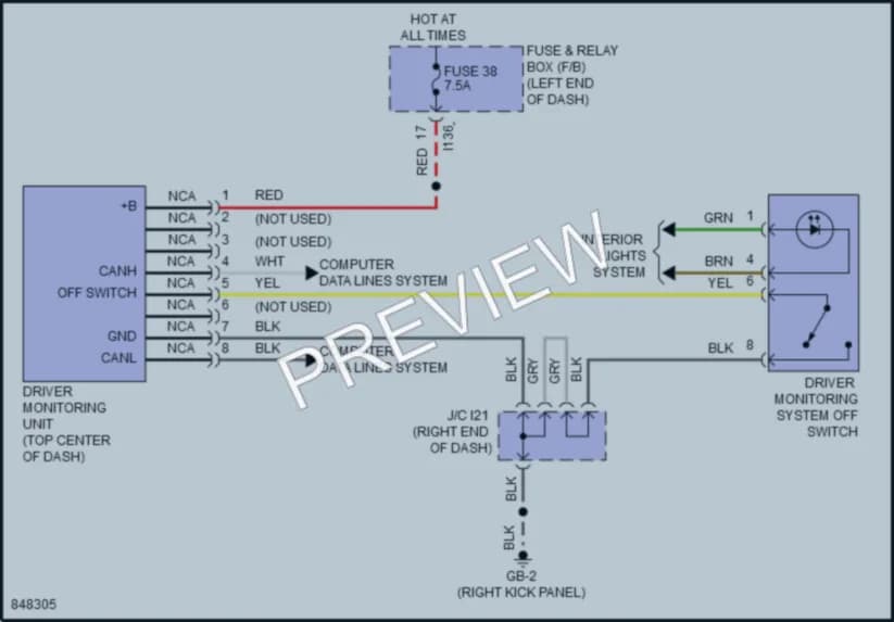 2023 Subaru Forester Navigation wiring diagram preview