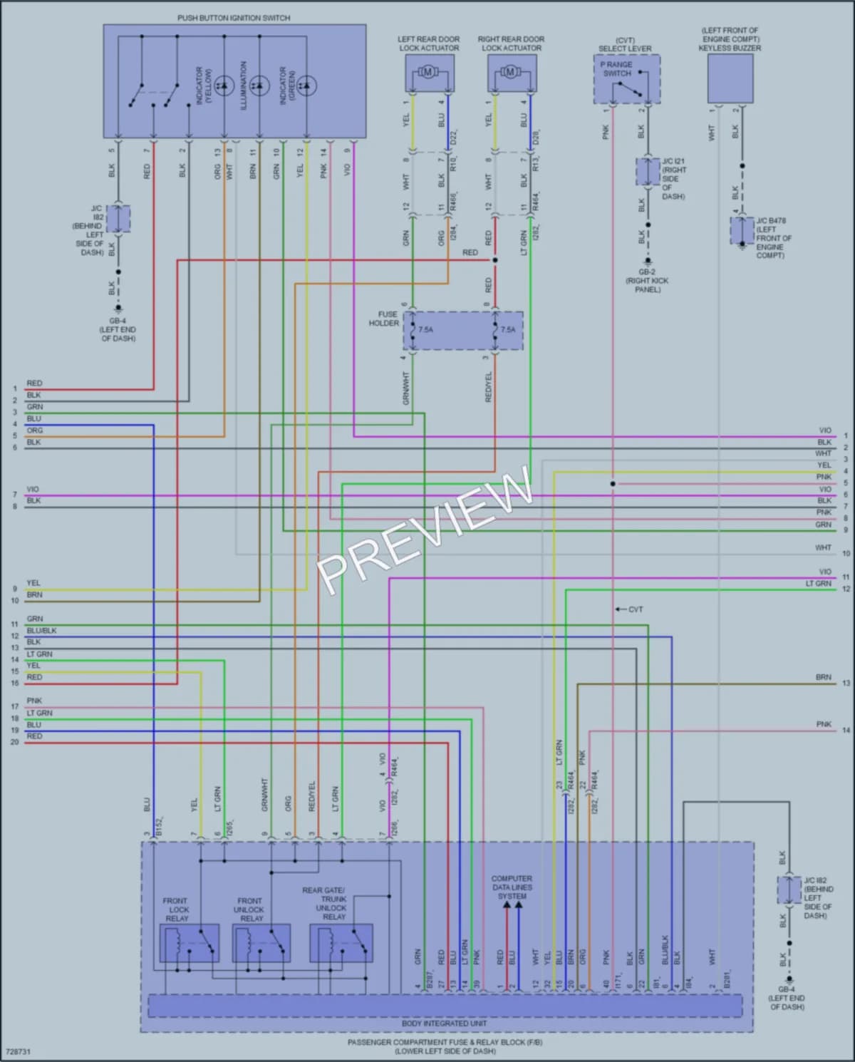 2023 Subaru Impreza Anti Theft wiring diagram preview