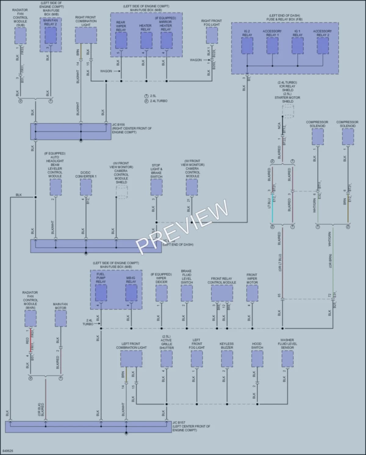 2023 Subaru Legacy Ground Distribution wiring diagram preview