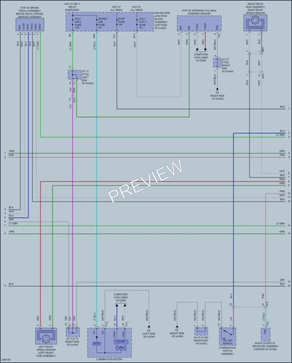 2023 Subaru Solterra Anti Lock Brakes wiring diagram preview