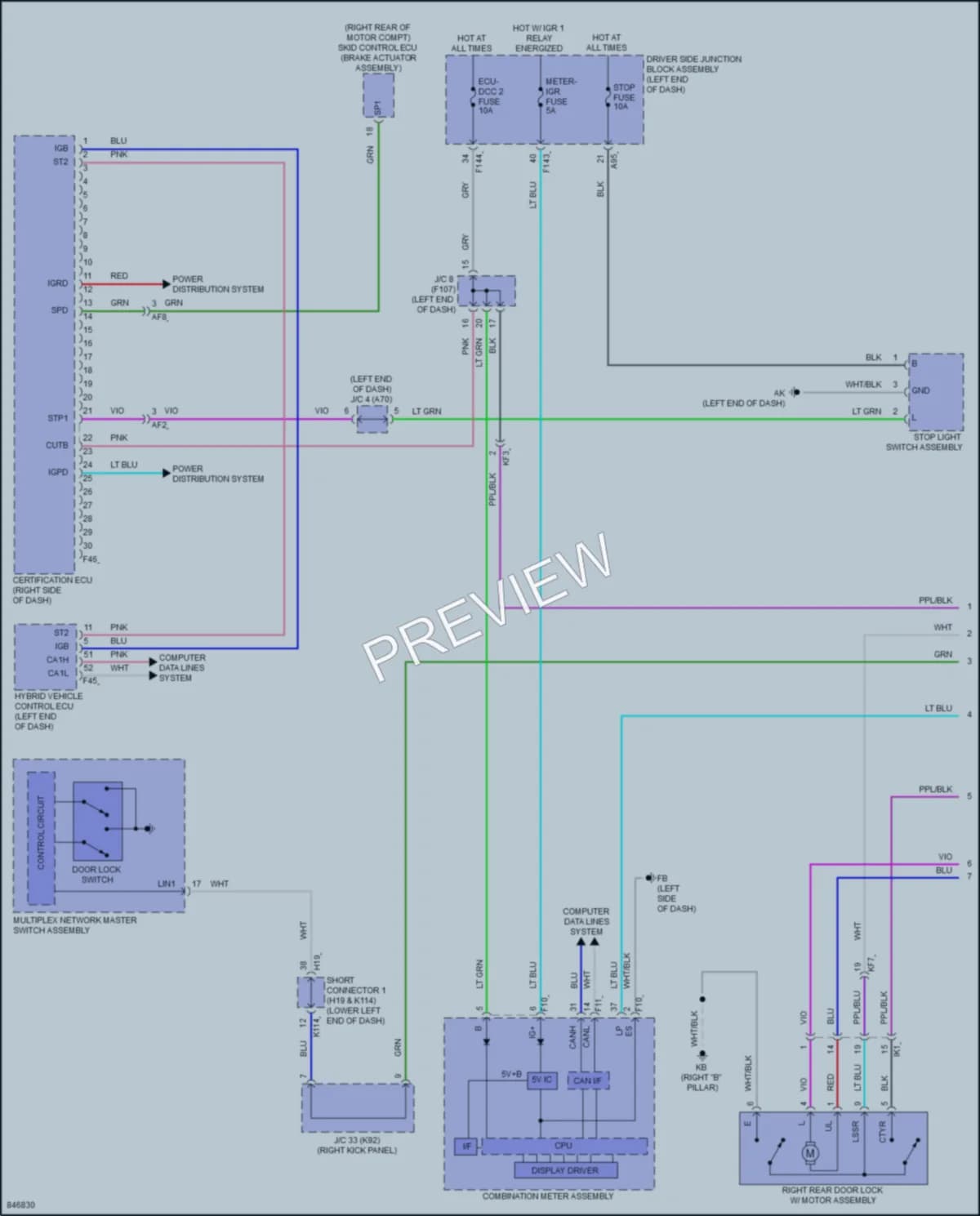 2023 Subaru Solterra Anti Theft wiring diagram preview