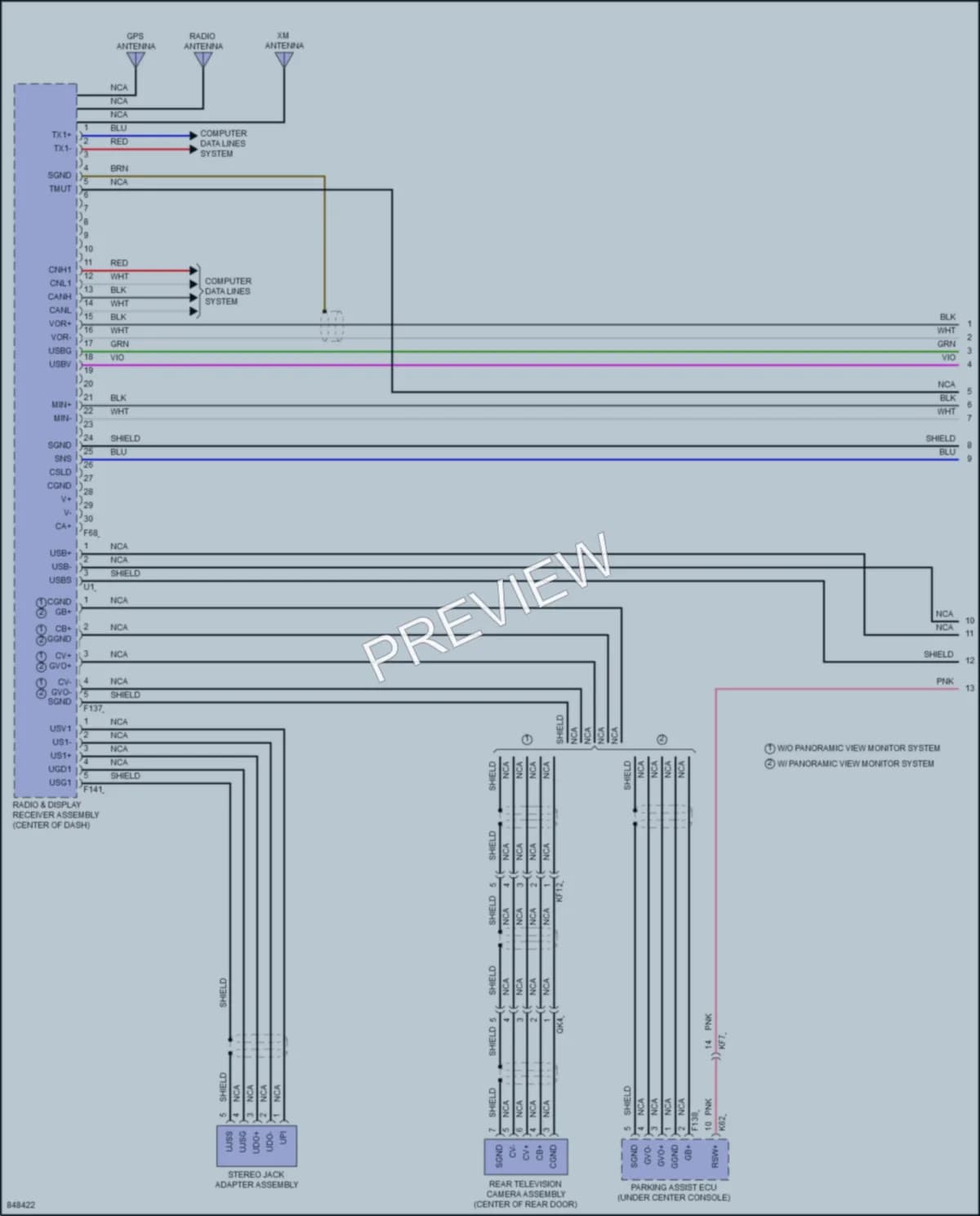 2023 Subaru Solterra Radio wiring diagram preview