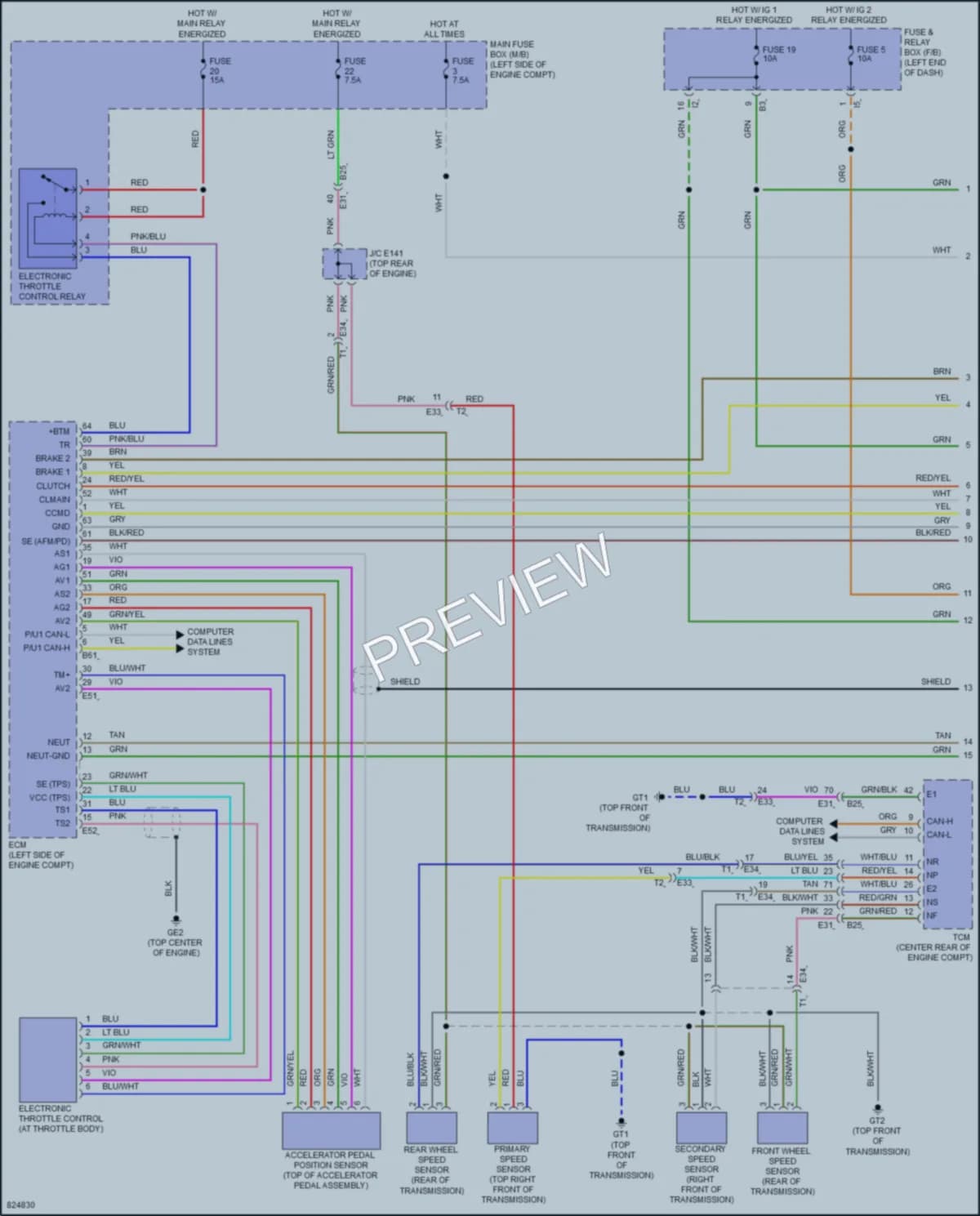 2023 Subaru WRX Cruise Control wiring diagram preview