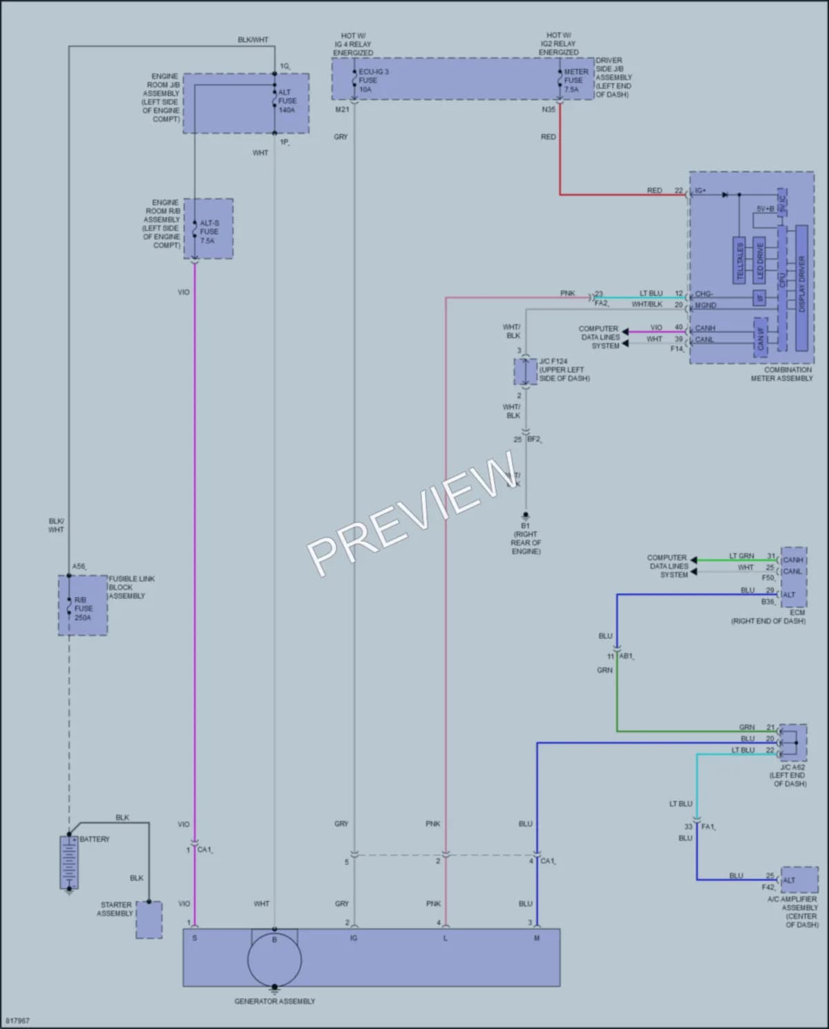 2023 Toyota 4Runner Starting Charging wiring diagram preview