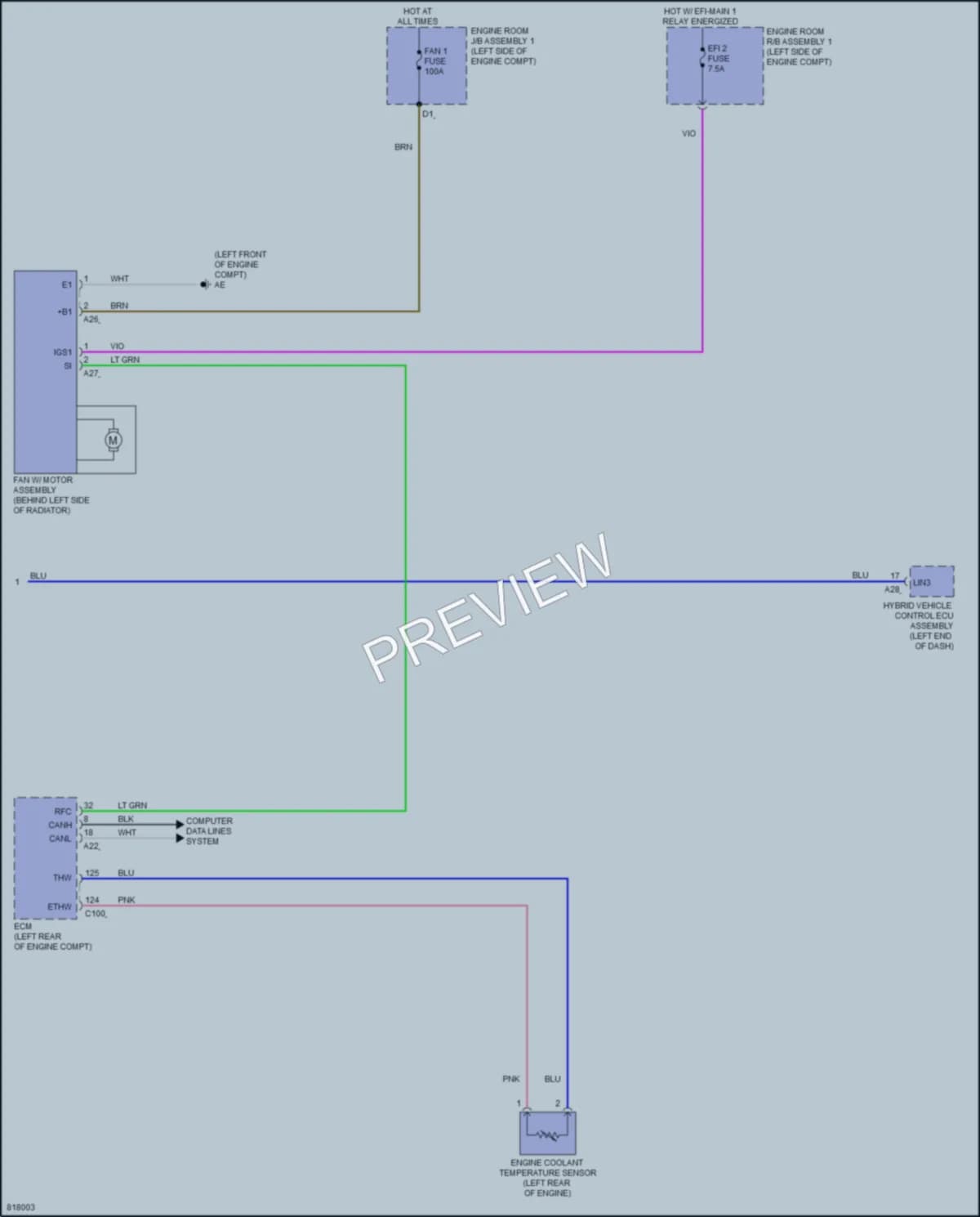2023 Toyota Camry Air Conditioning wiring diagram preview