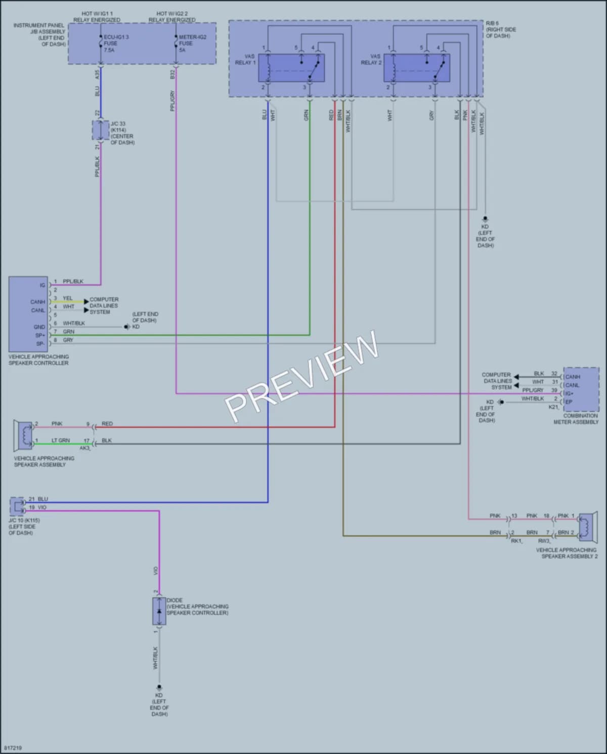 2023 Toyota CamryHybrid Active Bodyworks wiring diagram preview