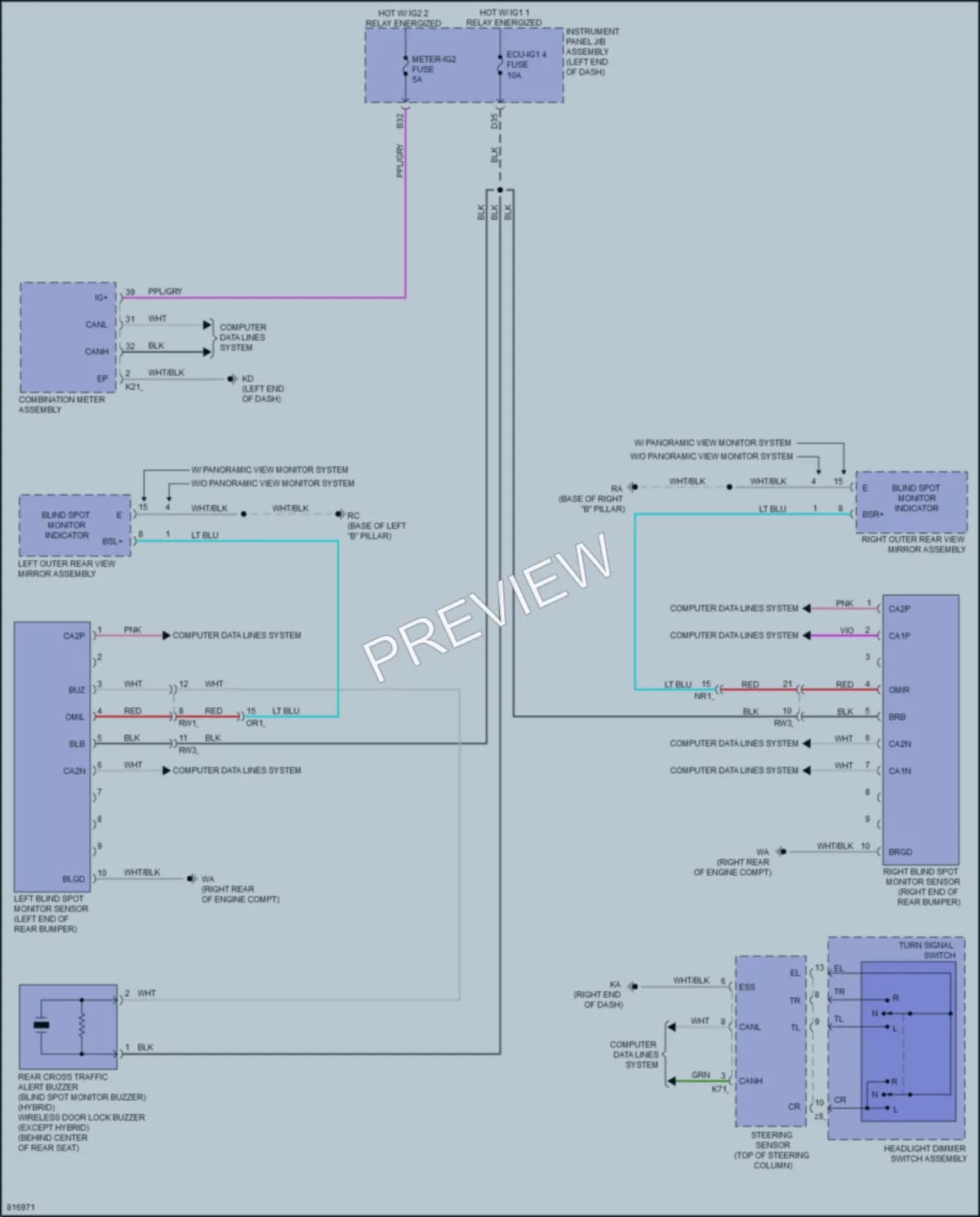 2023 Toyota CamryHybrid Navigation wiring diagram preview