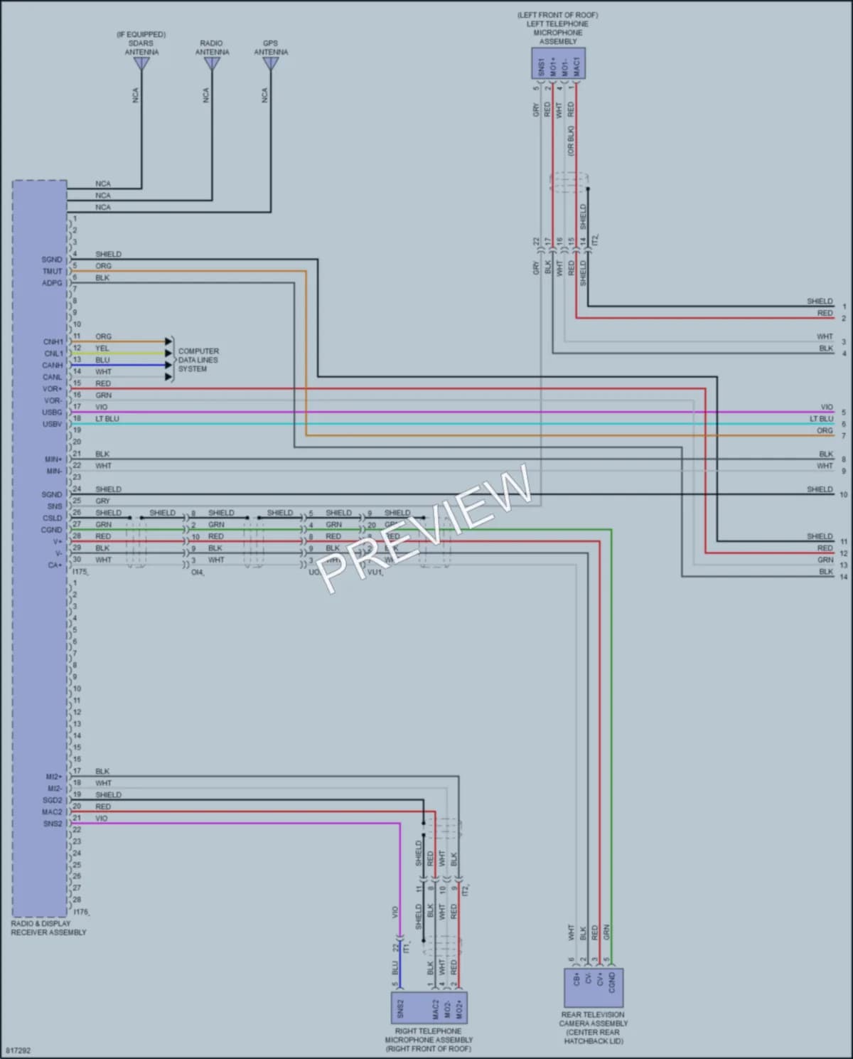 2023 Toyota Corolla Radio wiring diagram preview