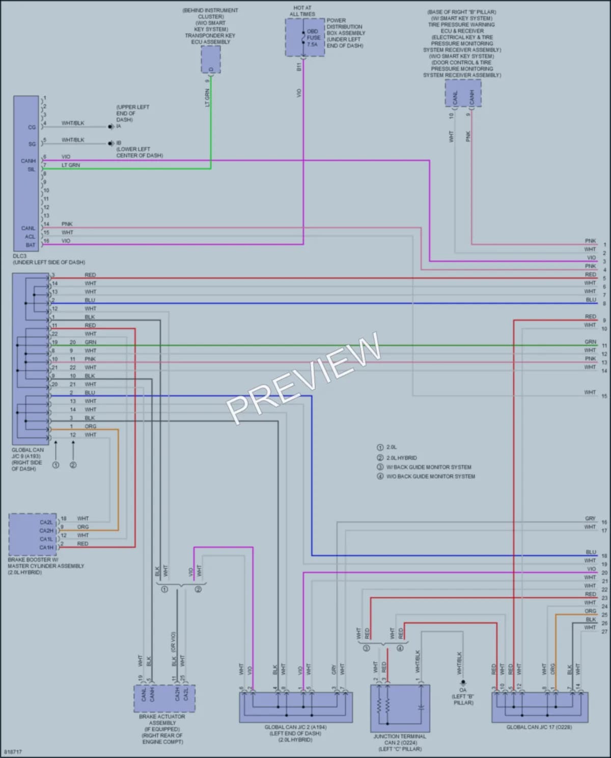 2023 Toyota CorollaCross Computer Data Lines wiring diagram preview