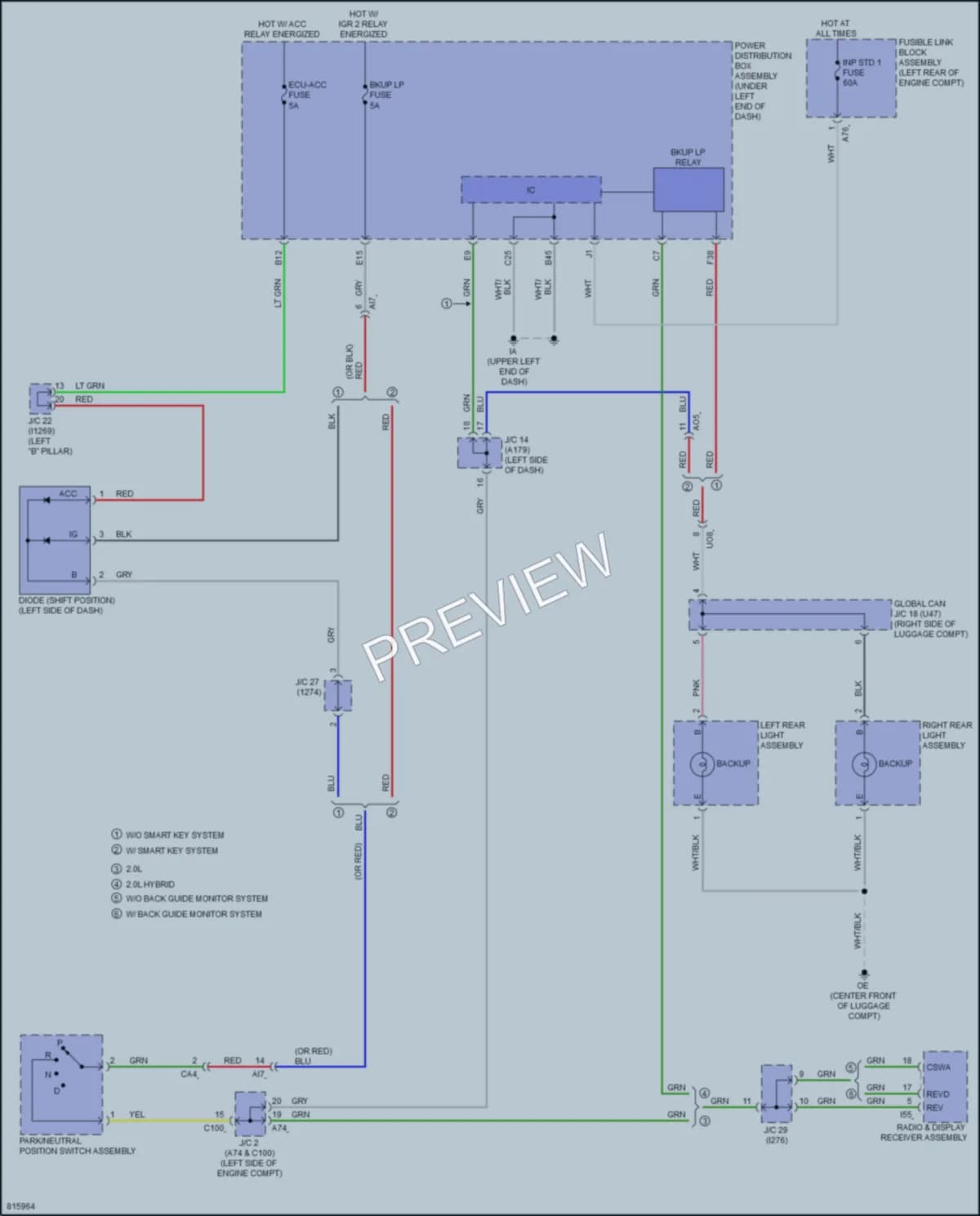 2023 Toyota CorollaCross Exterior Lights wiring diagram preview
