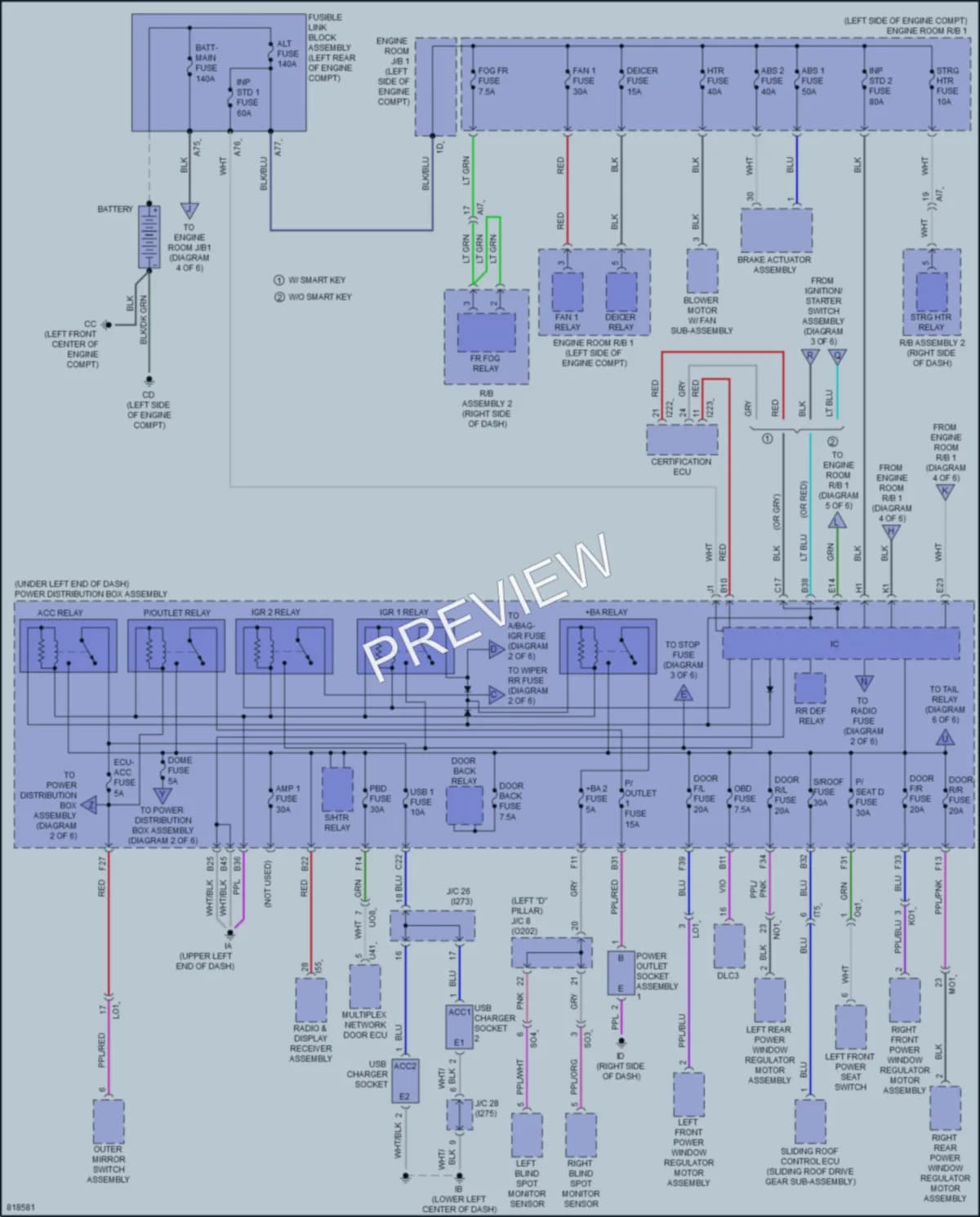 2023 Toyota CorollaCross Power Distribution wiring diagram preview