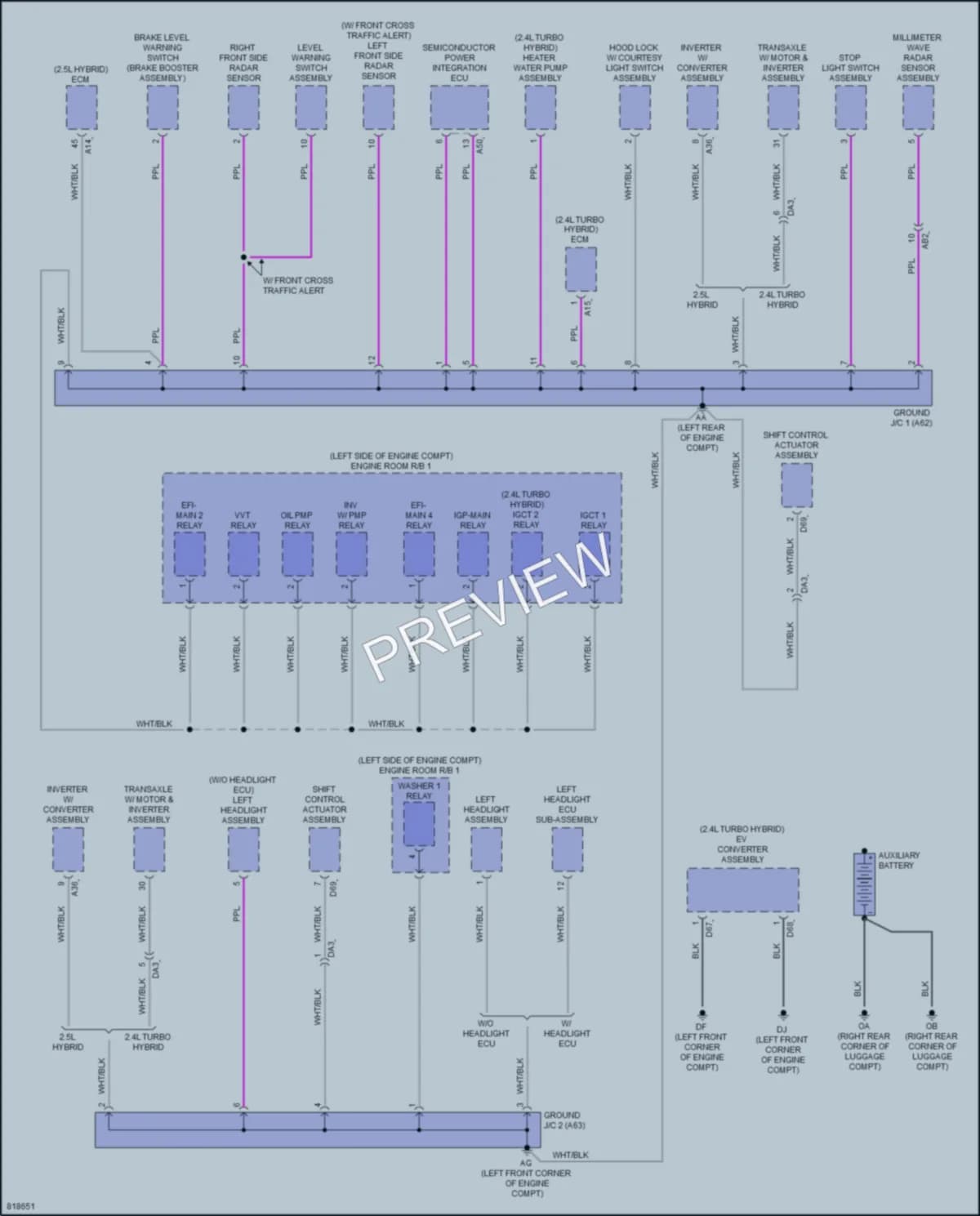 2023 Toyota CrownHybrid Ground Distribution wiring diagram preview