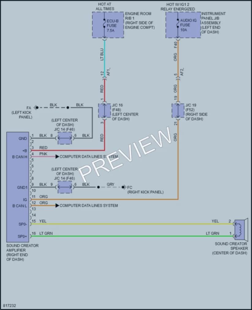 2023 Toyota GR86 Active Bodyworks wiring diagram preview