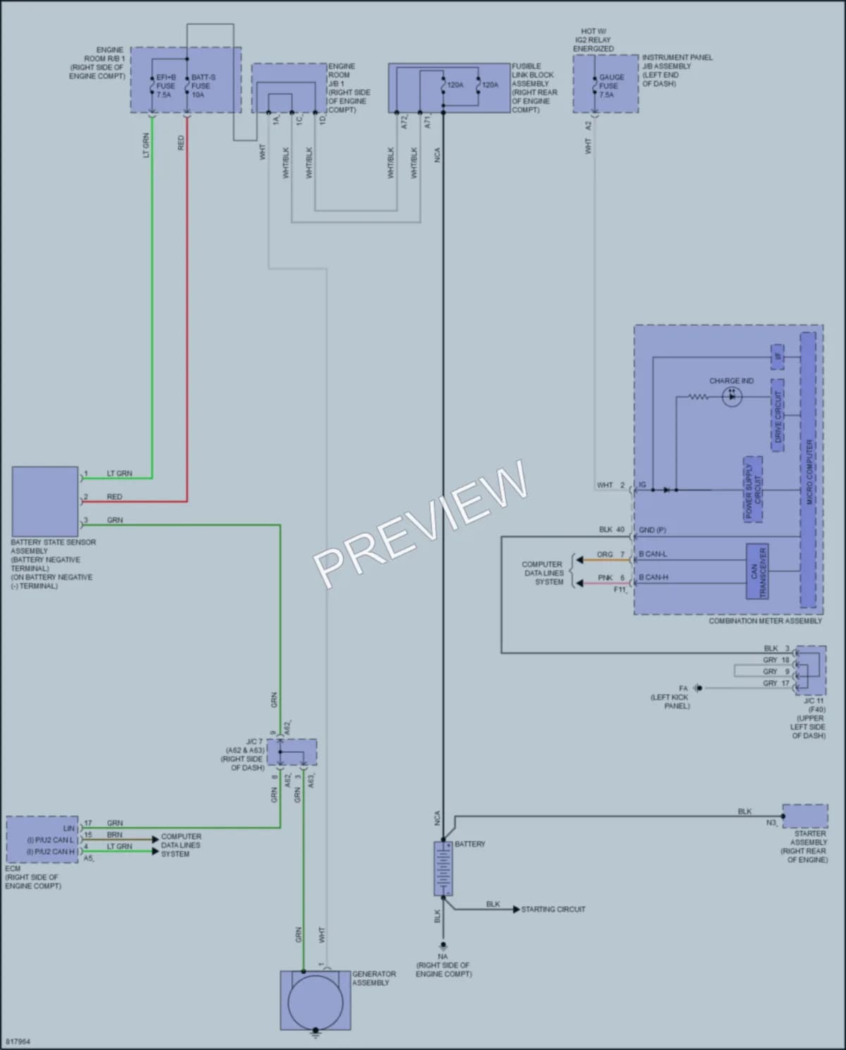 2023 Toyota GR86 Starting Charging wiring diagram preview