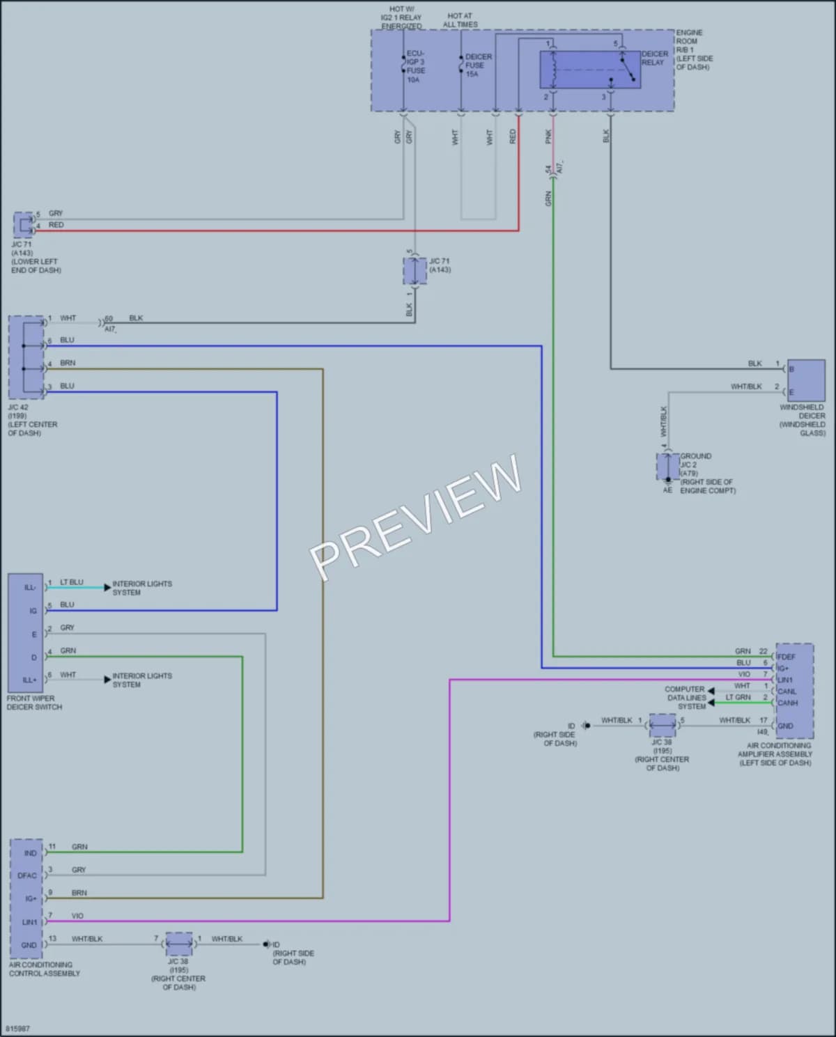 2023 Toyota GRCorolla Defoggers wiring diagram preview