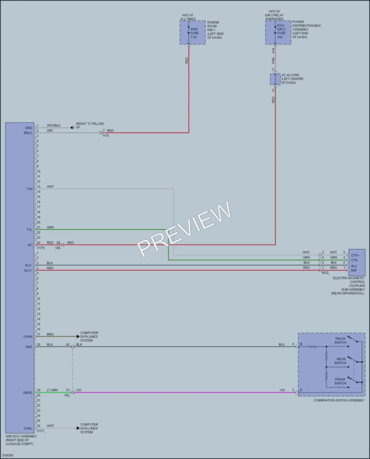 2023 Toyota GRCorolla Transmission wiring diagram preview