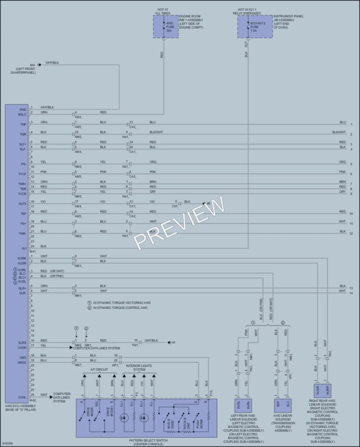 2023 Toyota HighlanderHybrid Transmission wiring diagram preview