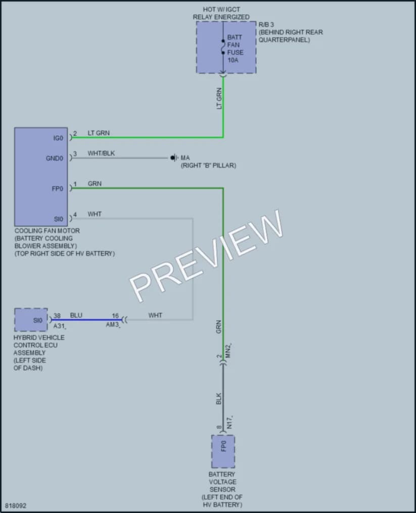 2023 Toyota RAV4 Cooling Fan wiring diagram preview