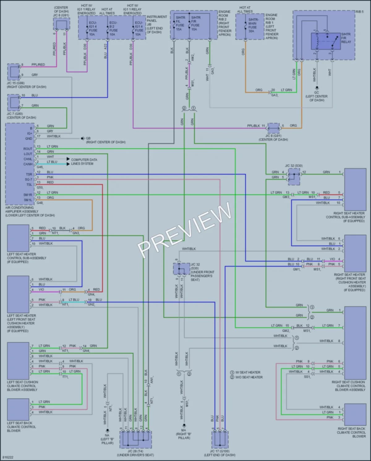 2023 Toyota RAV4 Power Seats wiring diagram preview