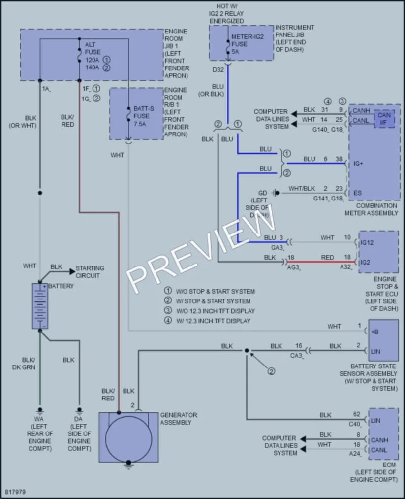 2023 Toyota RAV4 Starting Charging wiring diagram preview