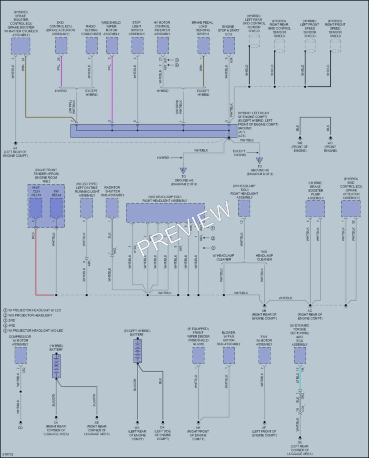 2023 Toyota RAV4Hybrid Ground Distribution wiring diagram preview