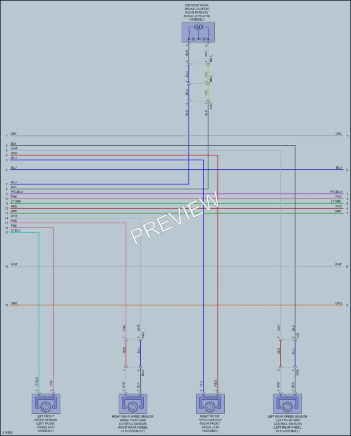2023 Toyota RAV4Prime Anti Lock Brakes wiring diagram preview