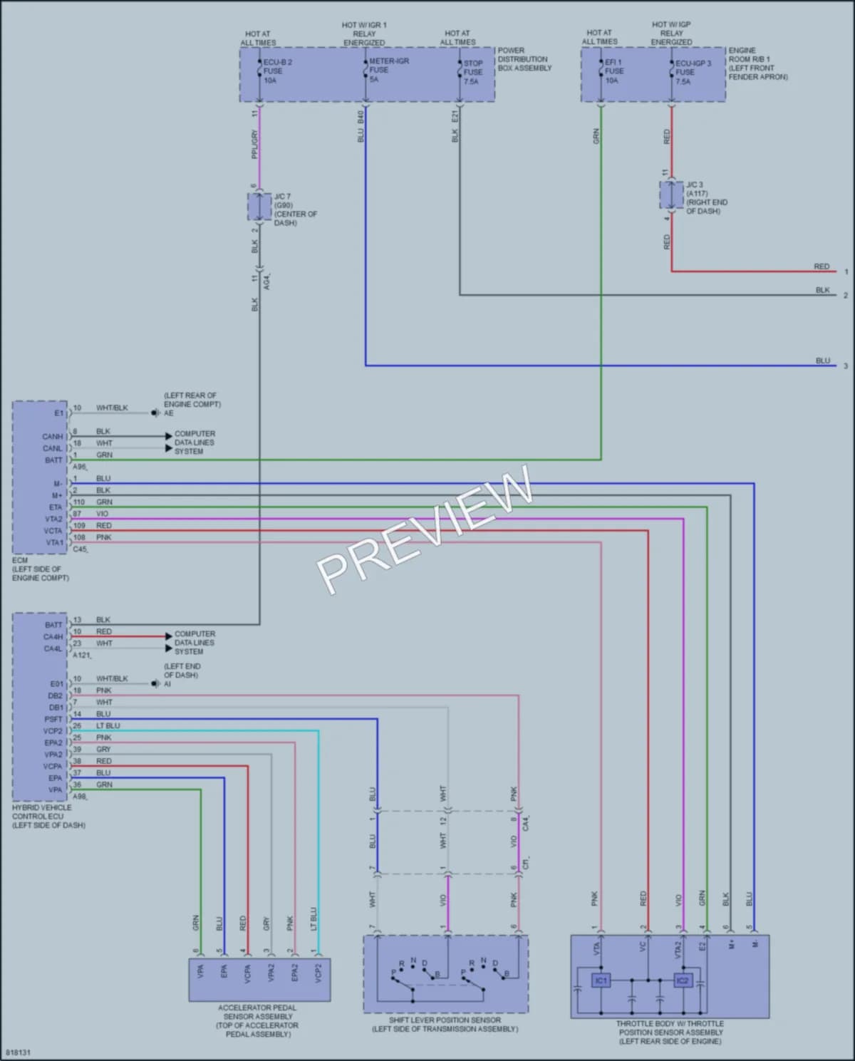 2023 Toyota RAV4Prime Cruise Control wiring diagram preview