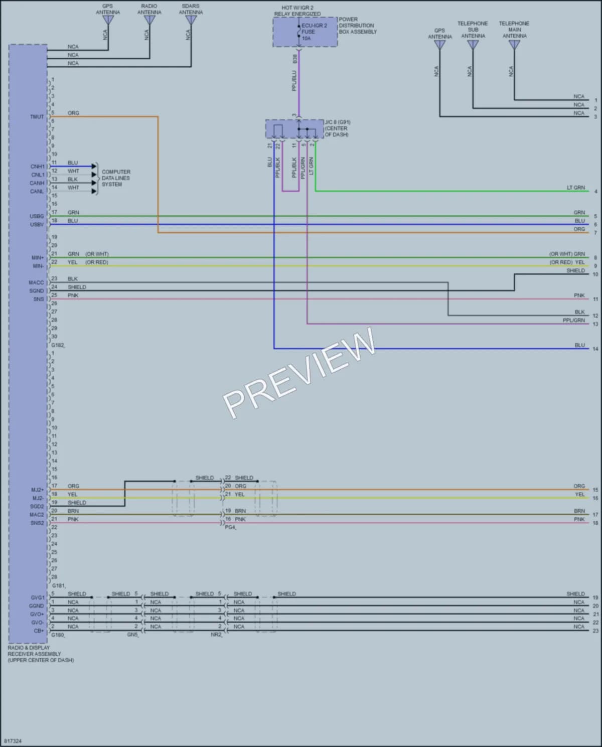 2023 Toyota RAV4Prime Radio wiring diagram preview