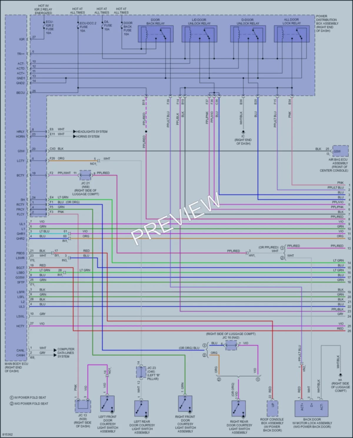 2023 Toyota Sequoia Anti Theft wiring diagram preview