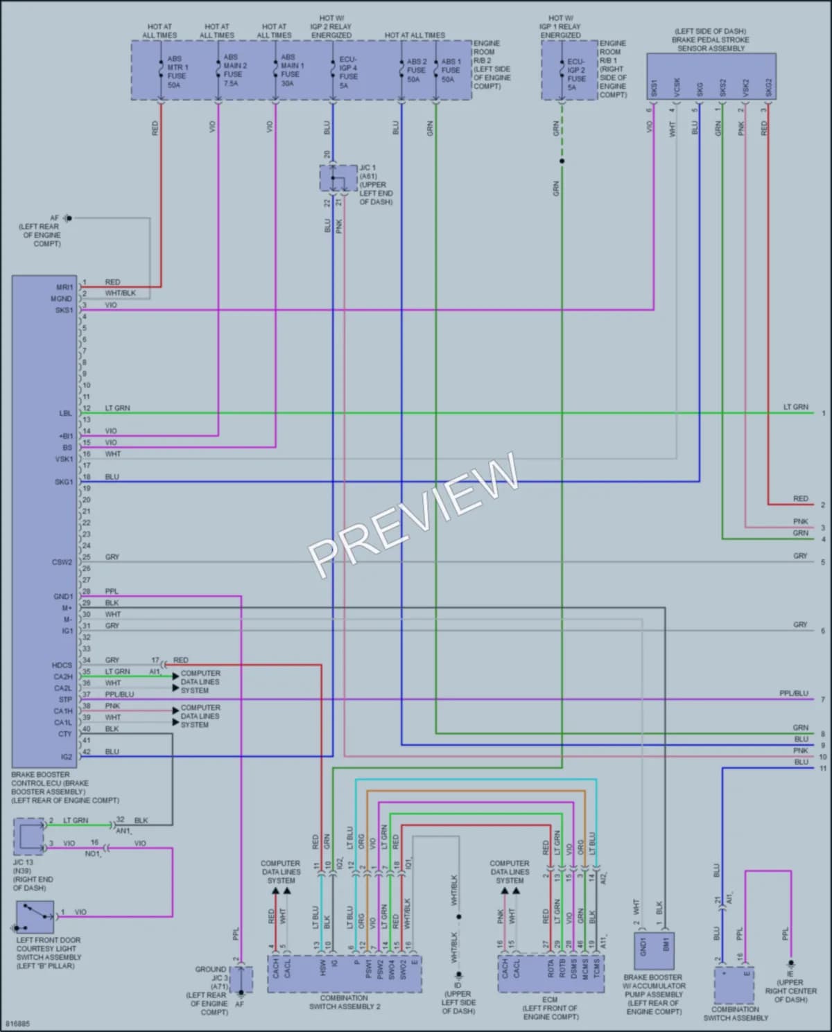 2023 Toyota Tundra Anti Lock Brakes wiring diagram preview