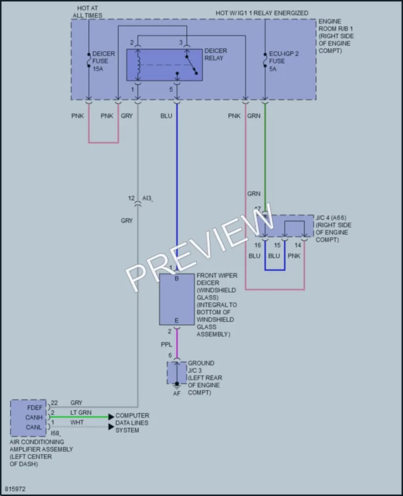 2023 Toyota Tundra Defoggers wiring diagram preview