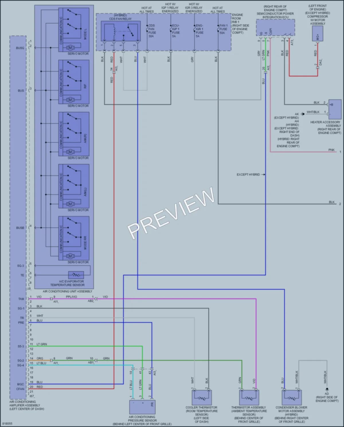 2023 Toyota TundraHybrid Air Conditioning wiring diagram preview