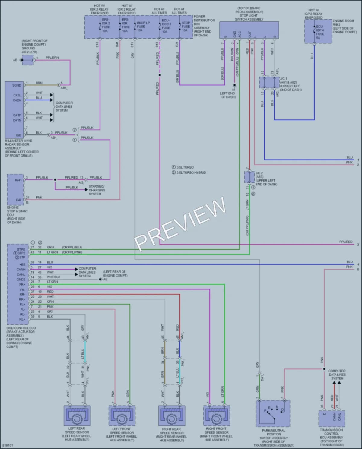 2023 Toyota TundraHybrid Cruise Control wiring diagram preview