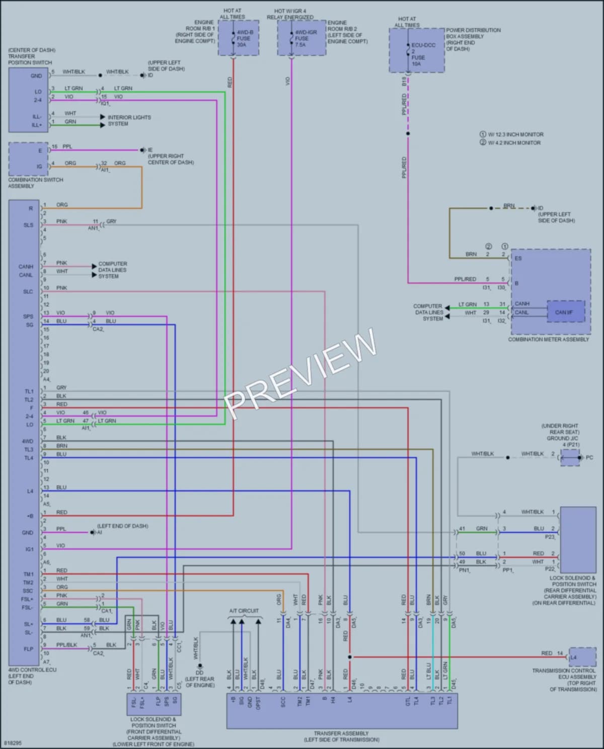 2023 Toyota TundraHybrid Transmission wiring diagram preview